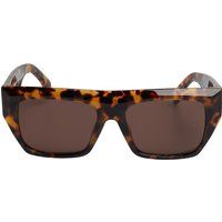 Übergroße Rechteckige Cat-Eye Sonnenbrille