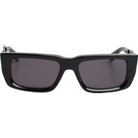 Rechteckige Slim-Sonnenbrille mit Logo