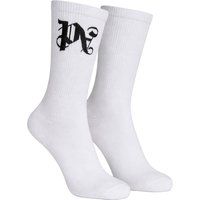 Gerippte Crew-Socken mit Gothic-Monogramm