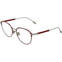 Runde Metallbrille mit geflochtenen Bügeln