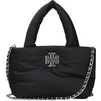 Wattierte Nylon-Handtasche mit Kette