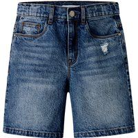 Distressed Denim 5-Pocket Shorts