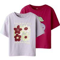 T-Shirt-Set mit floralem Print
