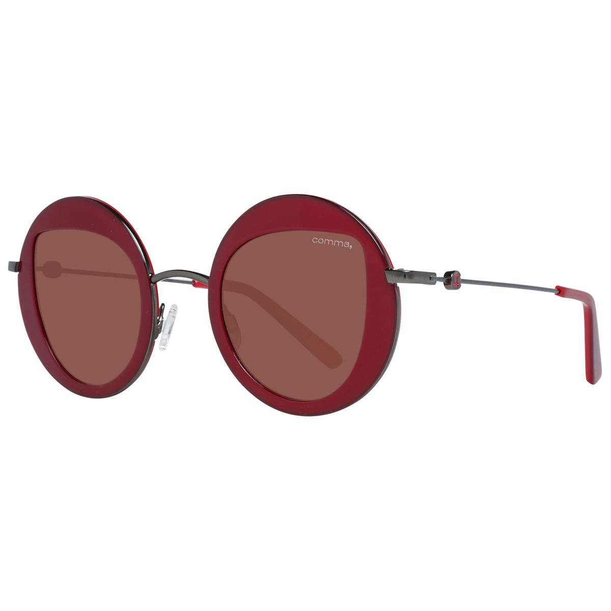 Runde Sonnenbrille aus Azetat und Metall
