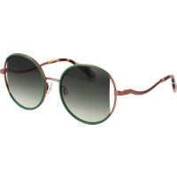 Runde Oversize-Sonnenbrille mit Farbverlauf