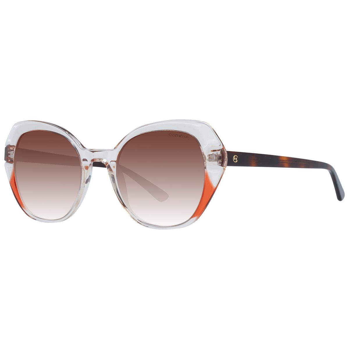 Ovale Sonnenbrille mit Farbverlauf