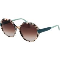 Übergroße Sonnenbrille mit Sechseck-Muster