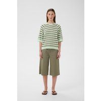 Gestreiftes Raglan-Strickoberteil