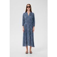 Gemustertes Midikleid mit elastischer Taille