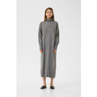 Lockeres Strick-Midikleid mit Rollkragen