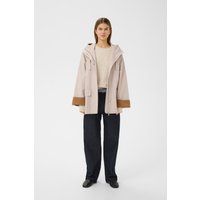 Boxige Übergangsjacke mit Kapuze