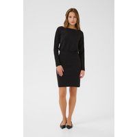 Lockeres Jerseykleid mit U-Boot-Ausschnitt