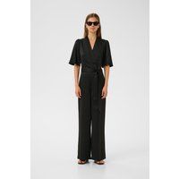 Wickel-Jumpsuit mit weitem Bein