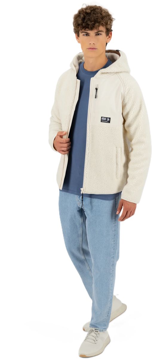 ALIFE AND KICKIN® Fleecejacke "Harald AK G", Kapuze, für Herren, beige, S