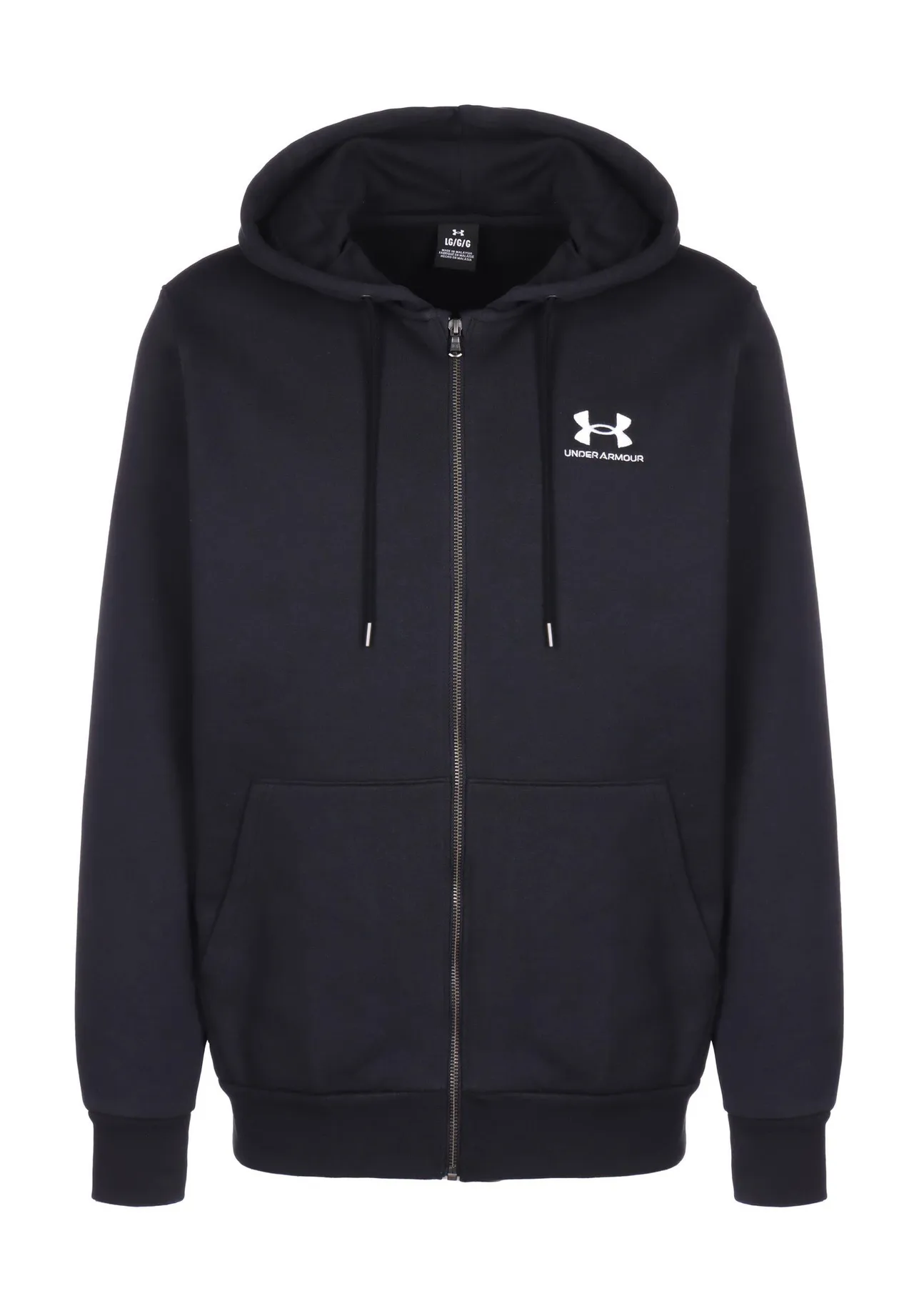 Fleece-Kapuzenjacke mit durchgehendem Reißverschluss