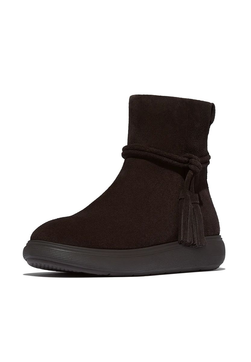 Wildleder-Stiefeletten mit Quasten-Detail
