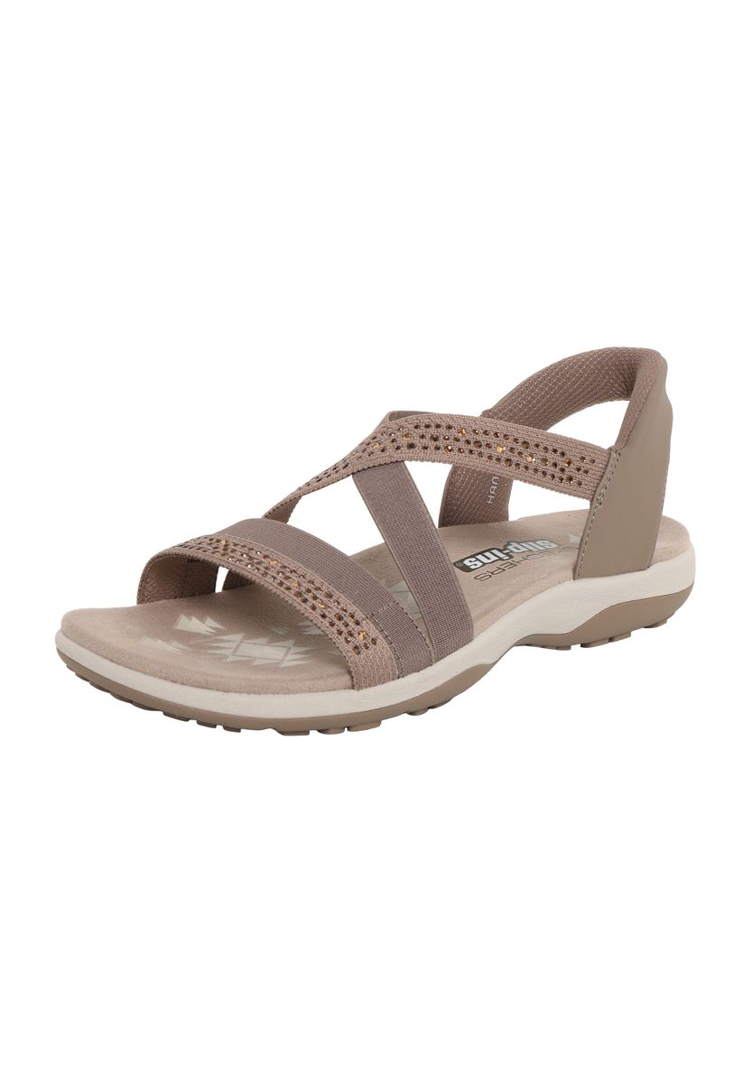 Verzierte Komfort-Sandalen mit Riemen