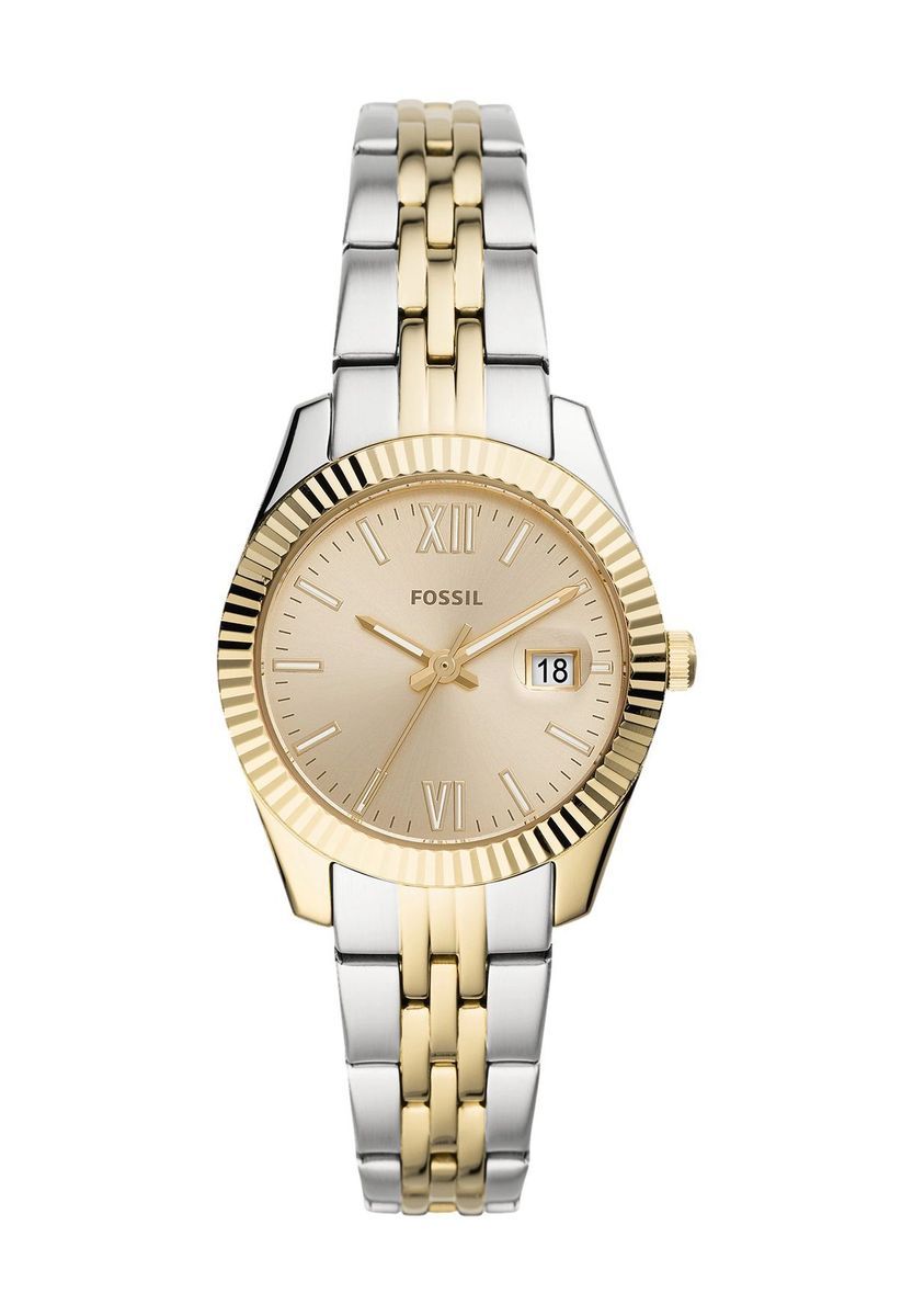 Zweifarbige Edelstahldamenarmbanduhr