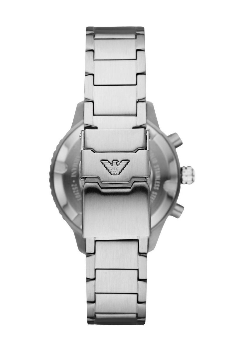 Klassische Edelstahl Chronograph Uhr