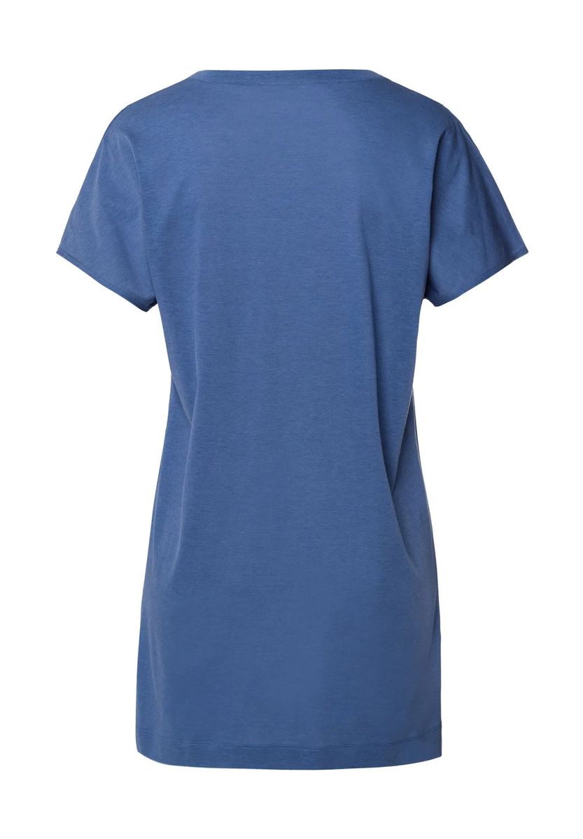 Kurzärmliges Schlafshirt mit V-Ausschnitt