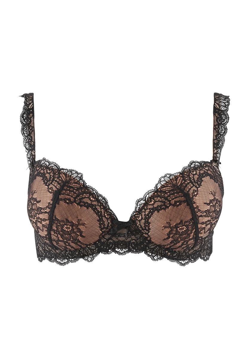 Spitzen-Push-Up-BH mit Schleife