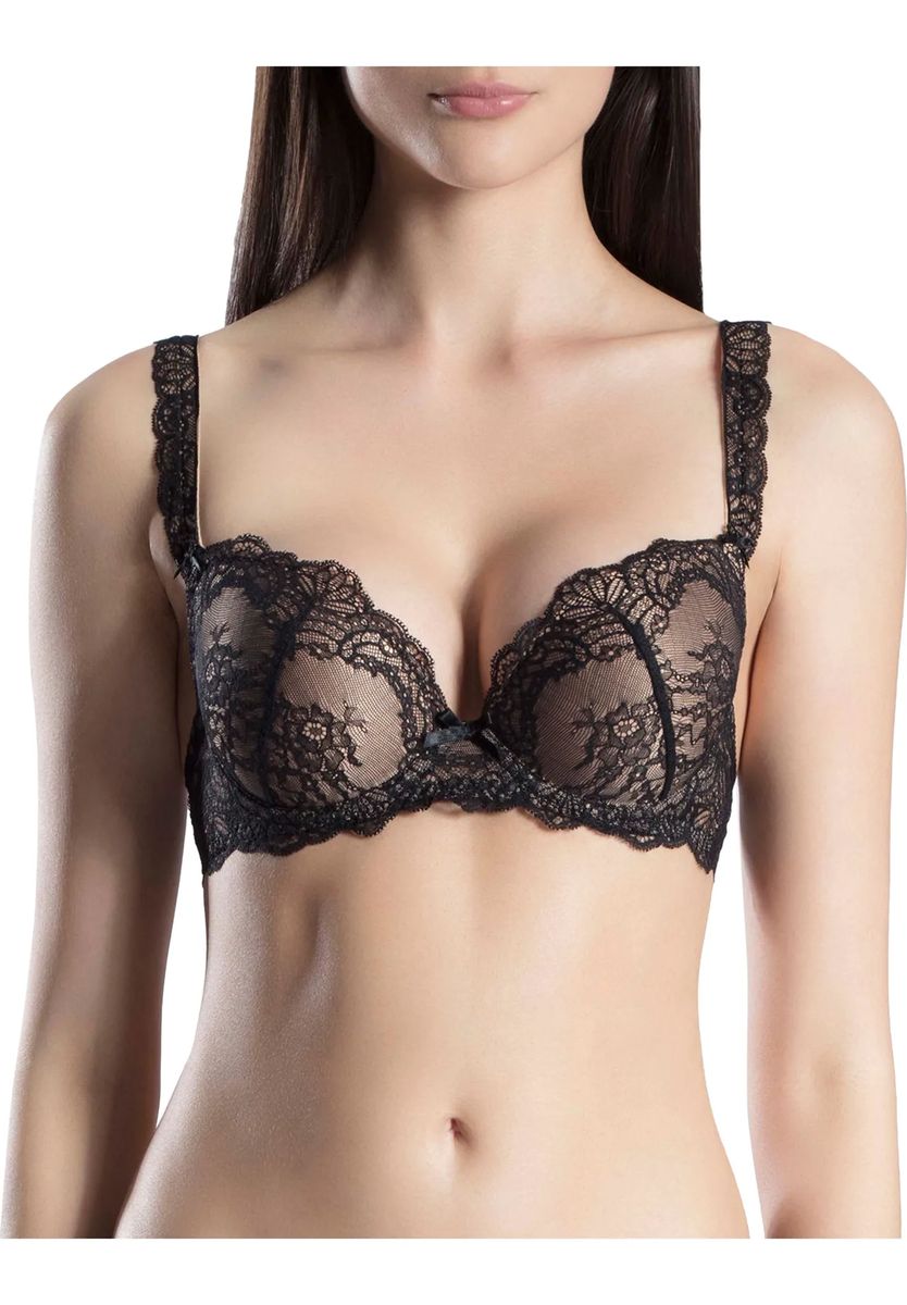 Spitzen-Push-Up-BH mit Schleife
