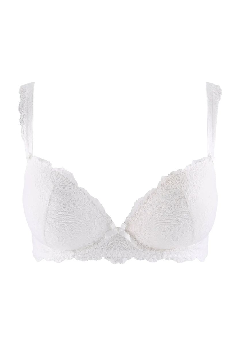 Push-up-BH mit floraler Spitze