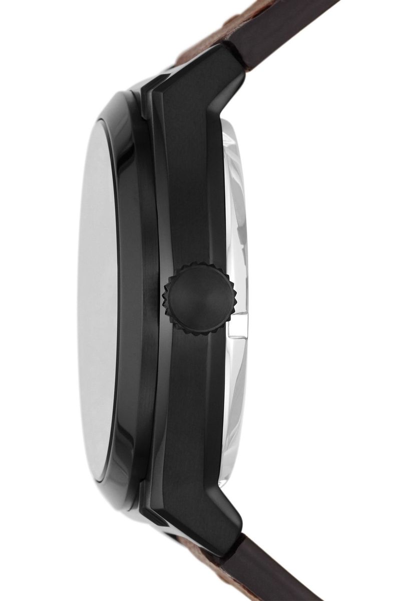 Herren Automatikuhr braunes Leder