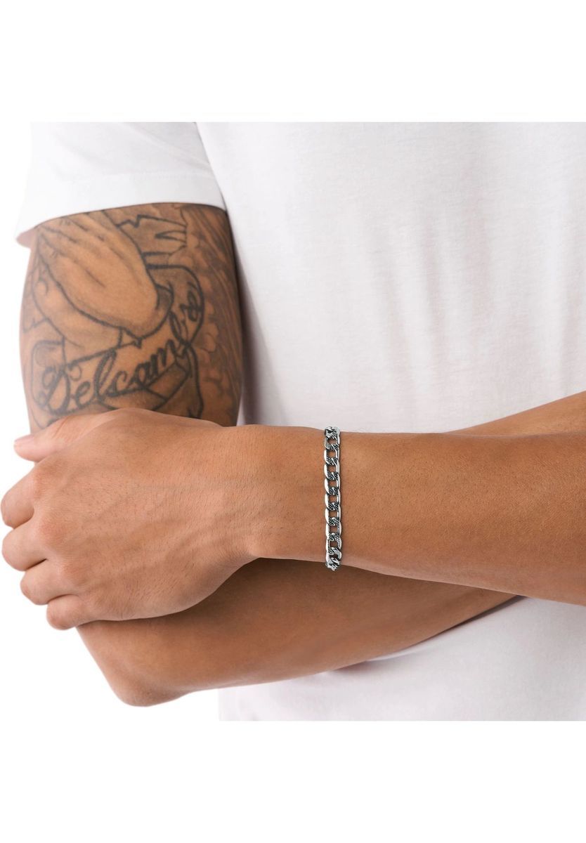 Herren Edelstahl Bicolor Kettenarmband