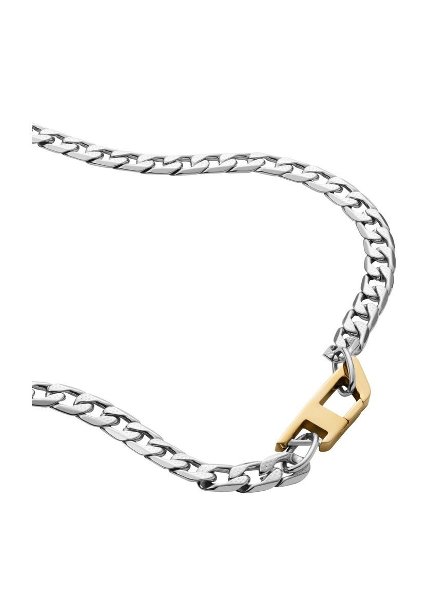 Bicolor Edelstahl Panzerkette Halskette