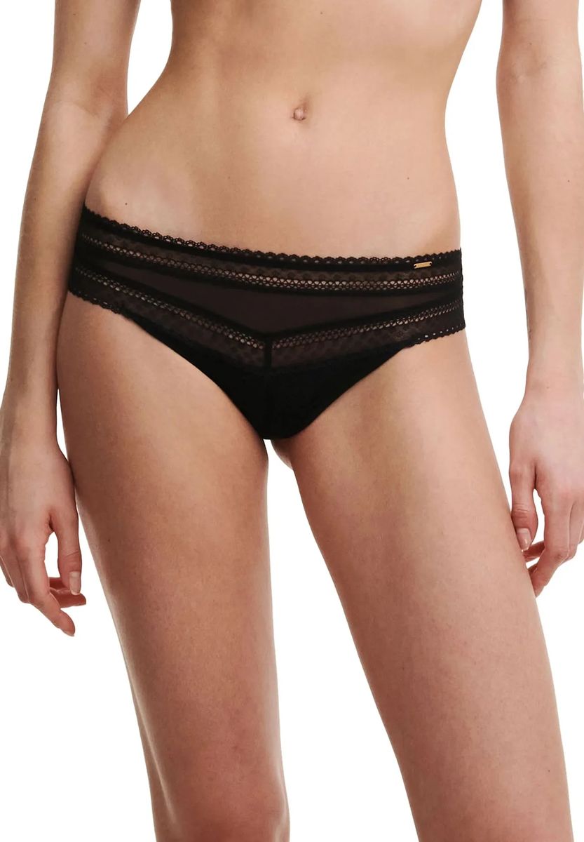Hipster-Slip mit Spitze und Mesh
