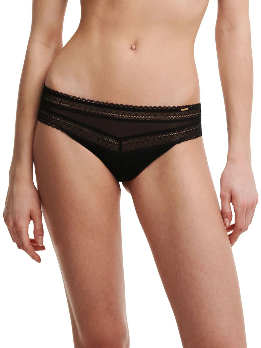 Hipster-Slip mit Spitze und Mesh