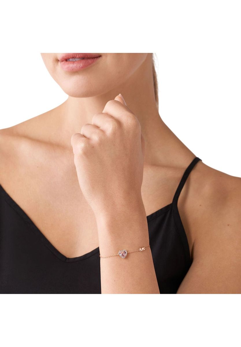 Roségoldenes Herz-Charm-Armband
