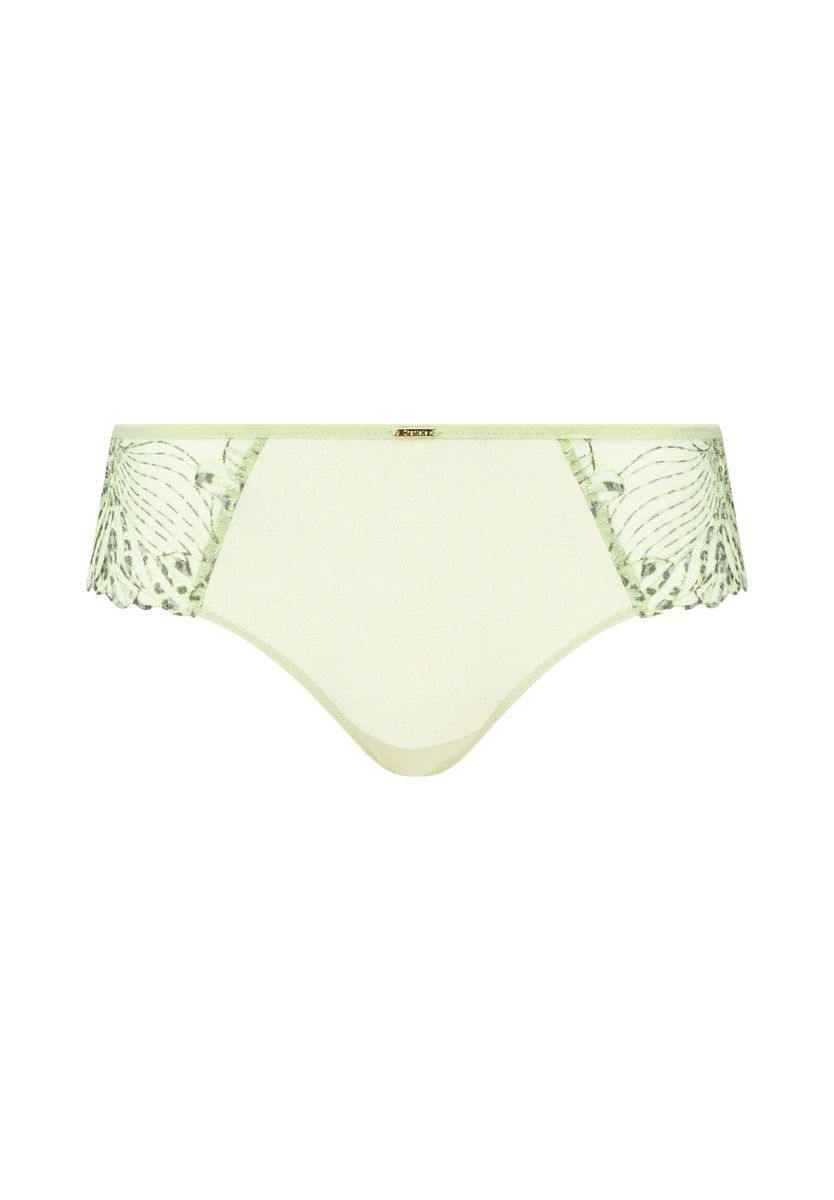 Midi-Slip mit floraler Stickerei