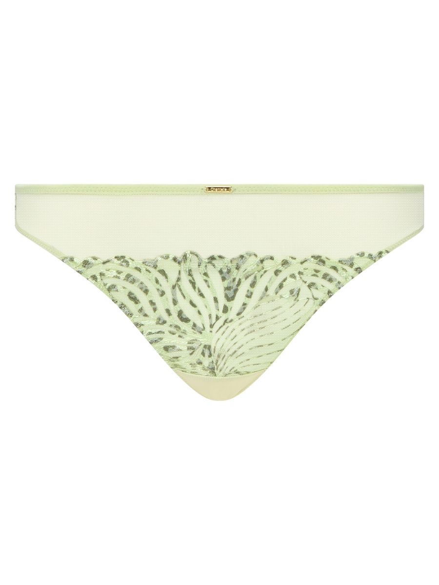 Tanga mit floraler Stickerei