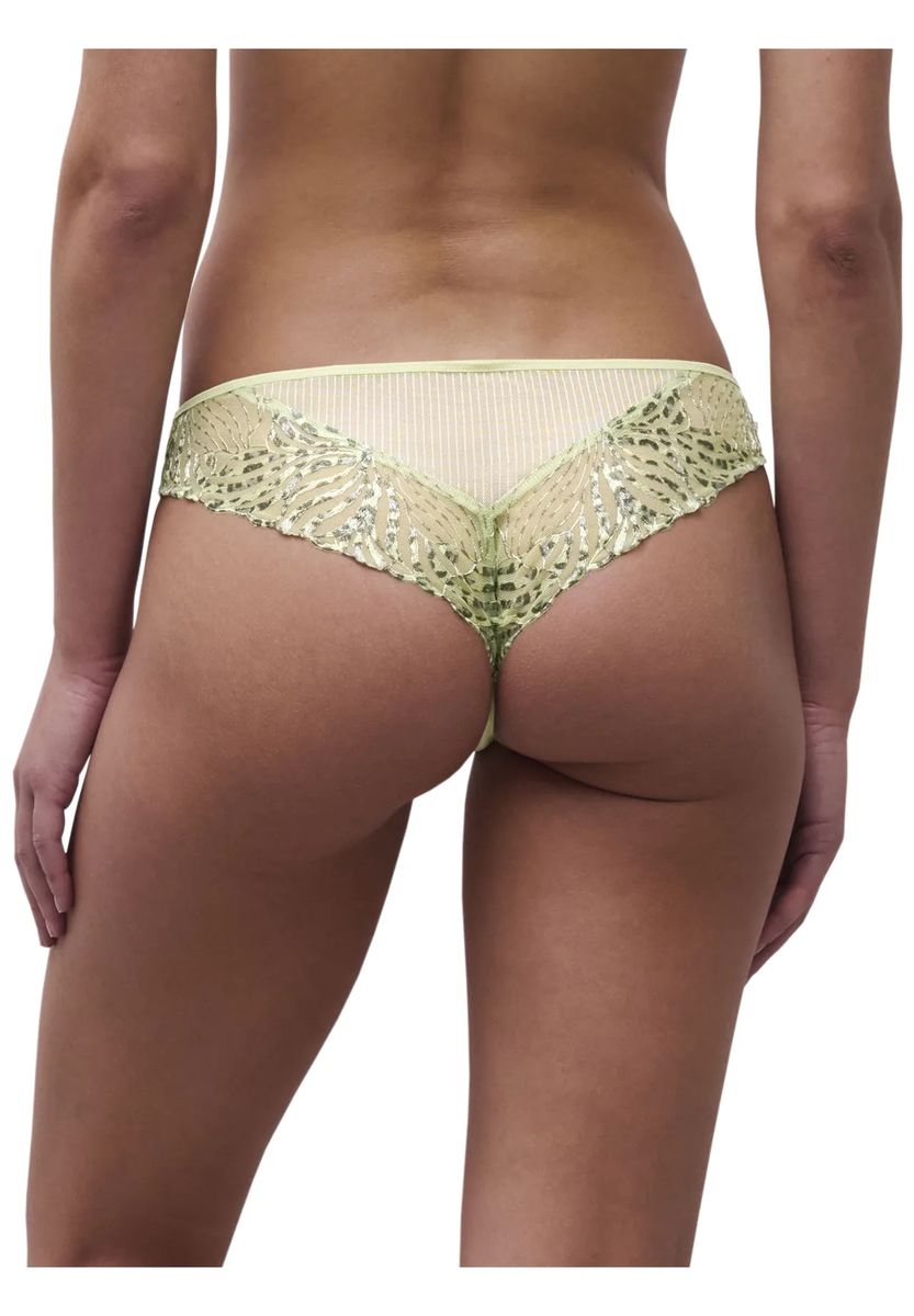 Tanga mit floraler Stickerei