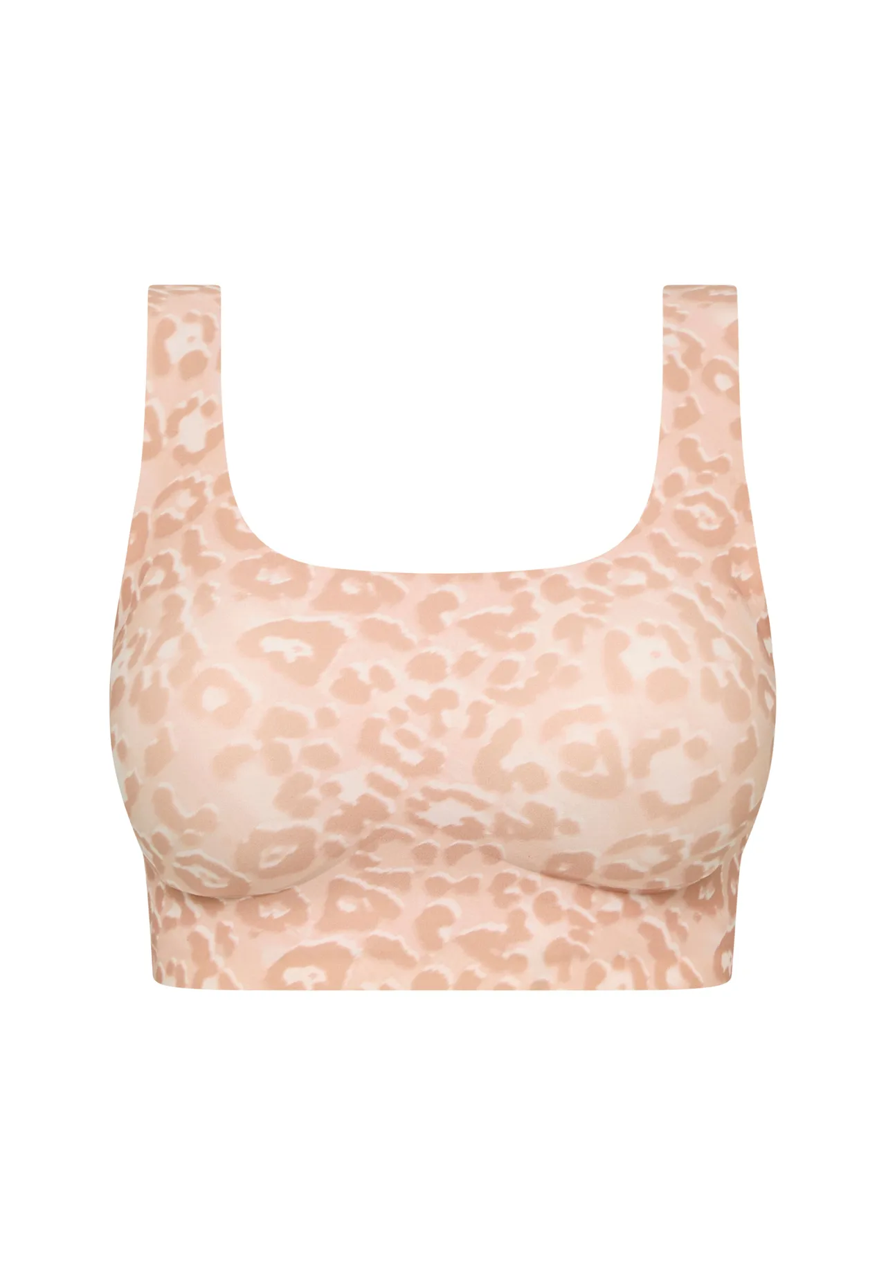 Nahtloses Bralette mit Leopardenmuster