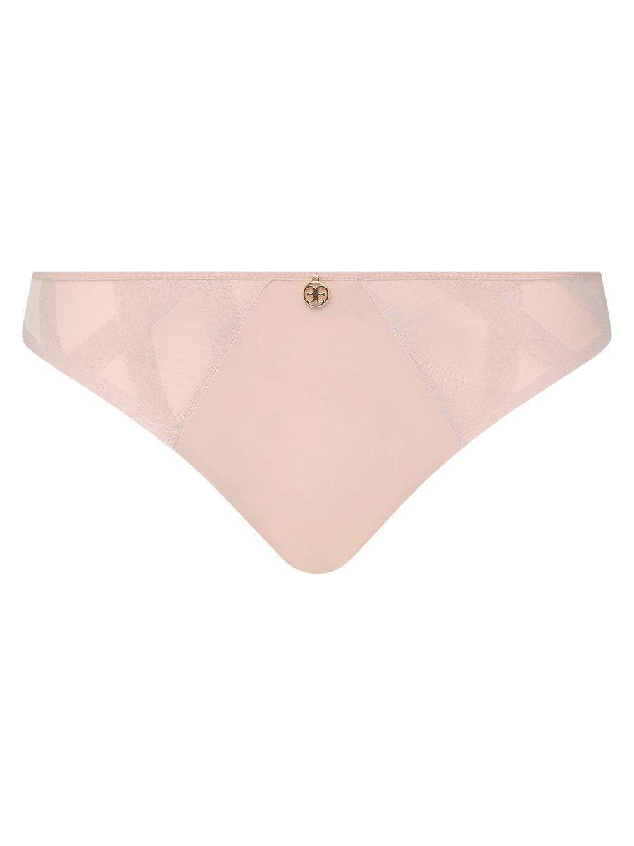 Bikini-Slip mit geometrischem Mesh