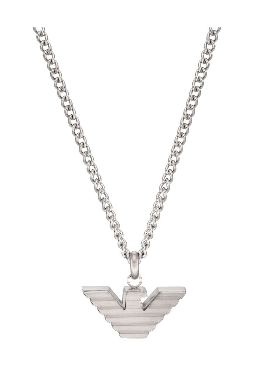 Silberfarbene Halskette mit Adleranhänger