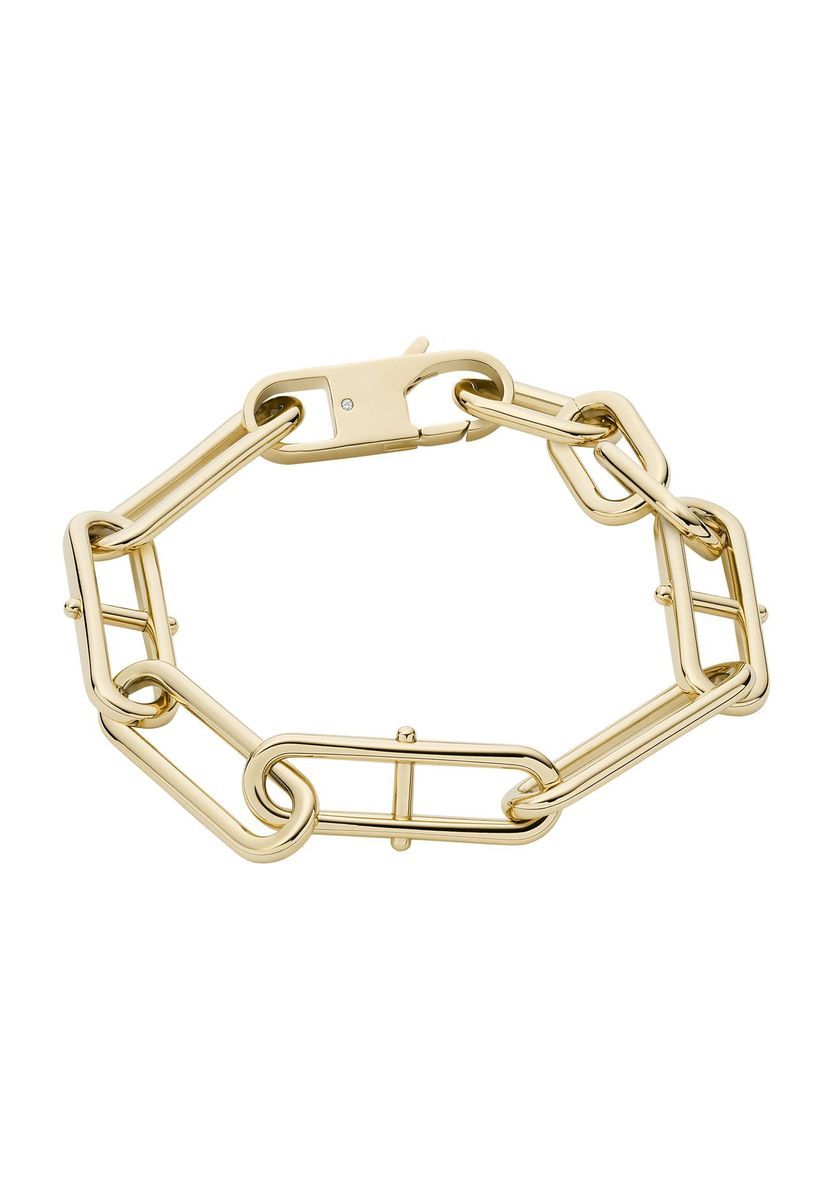 Modernes goldfarbenes Edelstahl-Gliederarmband