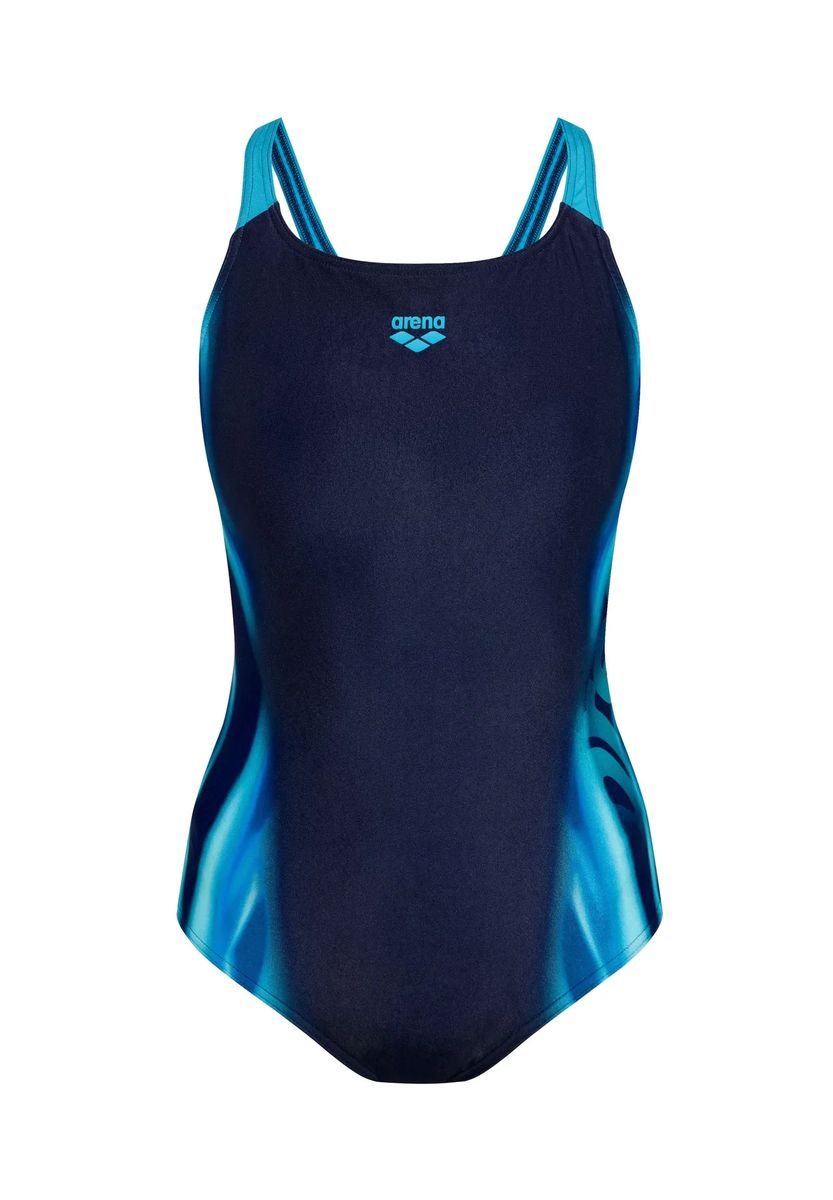 Sportlicher Badeanzug mit Wellenmuster