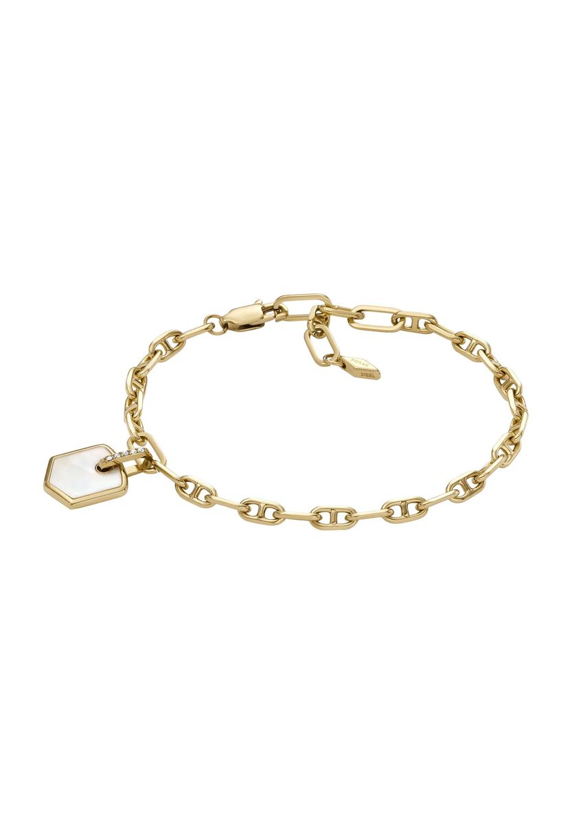 Zartes, goldfarbenes Armband mit Tropfenakzenten