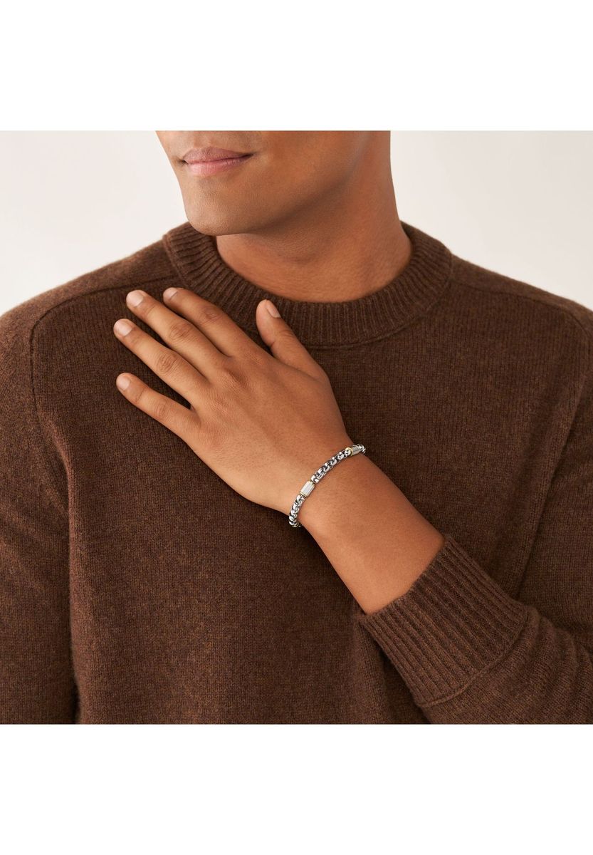 Herren Zweifarbige Edelstahl Armband