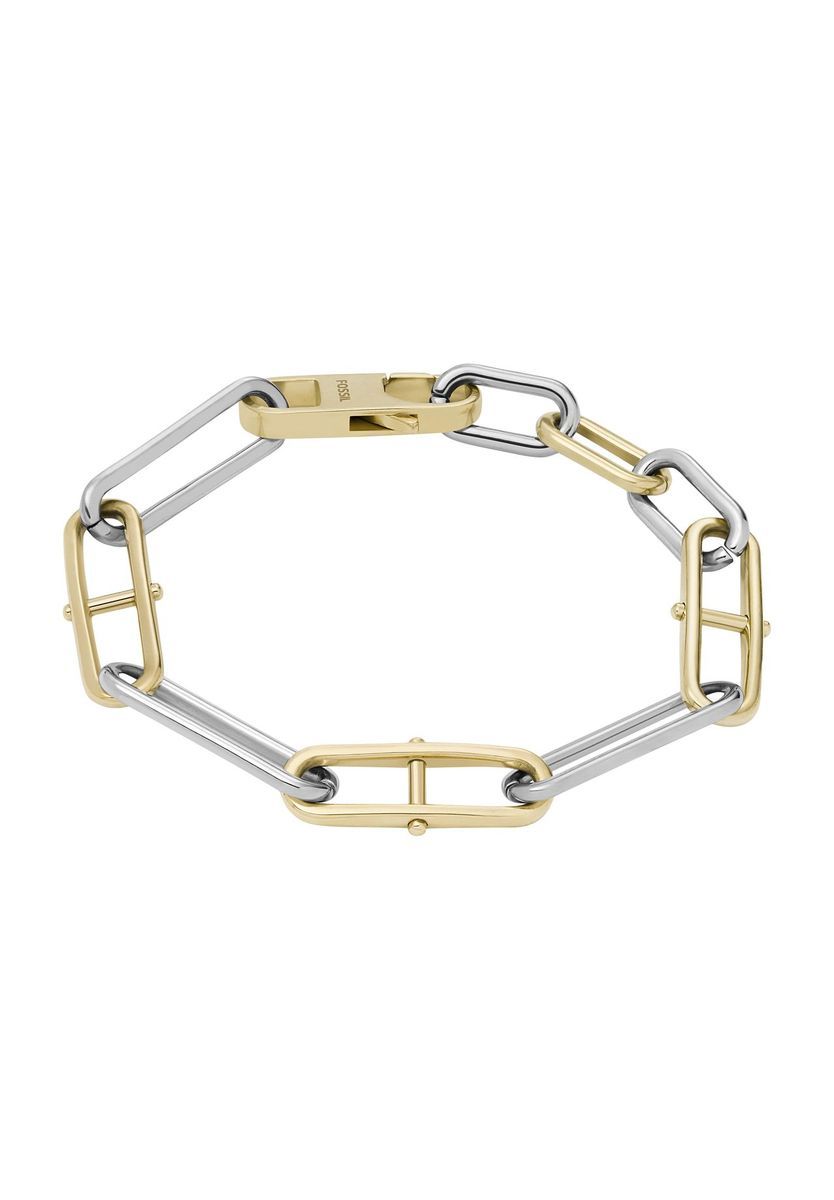 Zweifarbige Gliederarmband aus Edelstahl