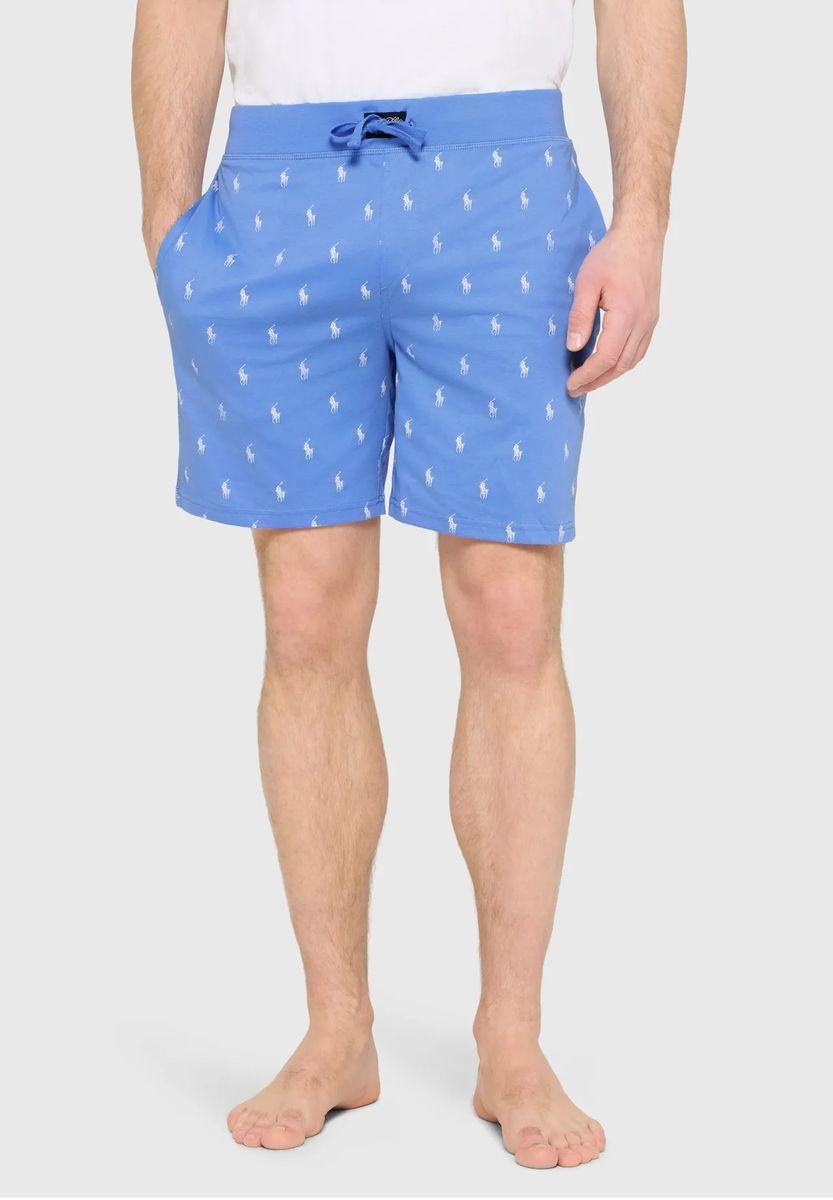 Liquid-Cotton-Shorts mit Logo-Print