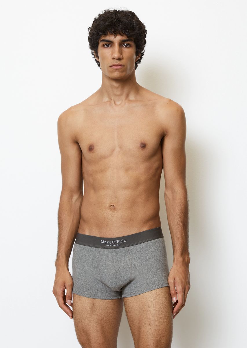 Gerippte Hipster-Shorts aus Baumwolle