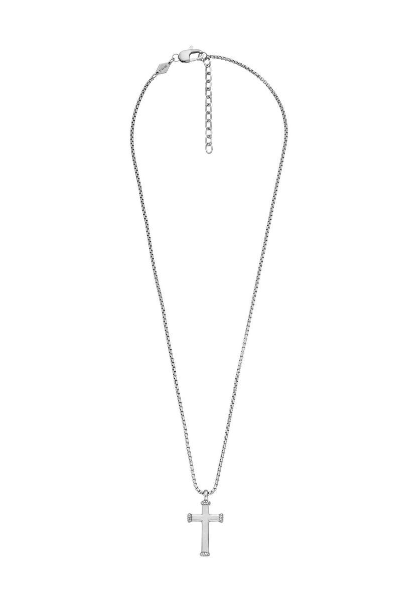Halskette mit Kreuzanhänger aus Edelstahl