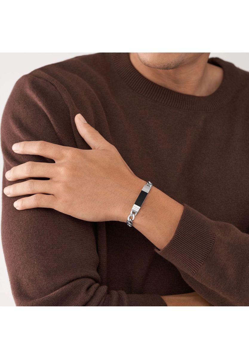 Herren Edelstahlarmband mit Kunstharz