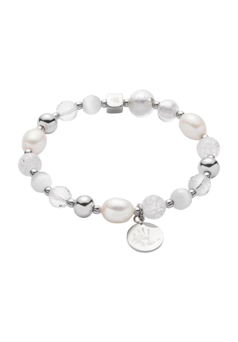 Elastisches Perlen- und Cateye-Armband