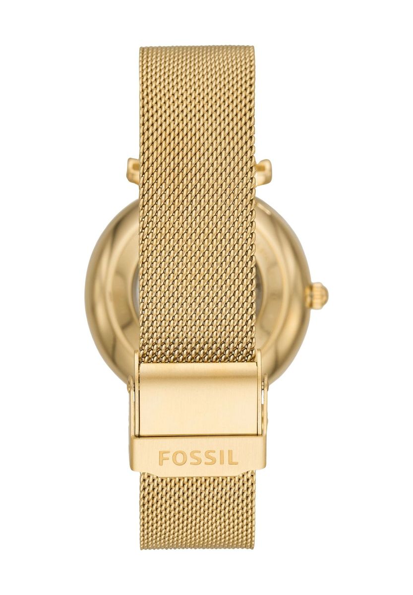 Automatikuhr mit goldenem Mesh-Armband